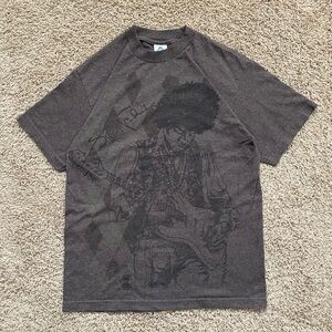 Vintage Y2K Jimi Hendrix Brown AAA T Shirt Size Medium